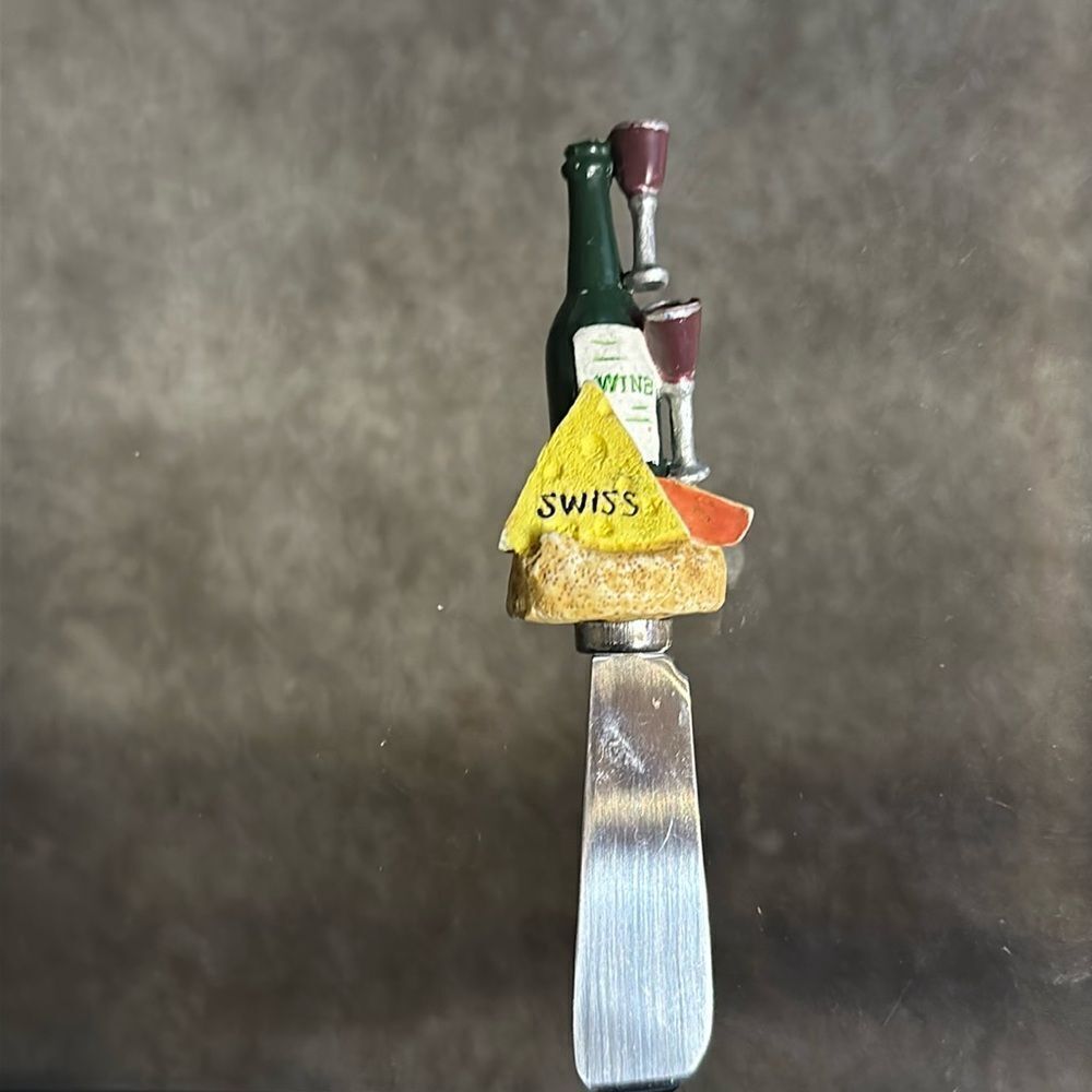 Wine and Cheesee Stainless Steel Butter Knife!