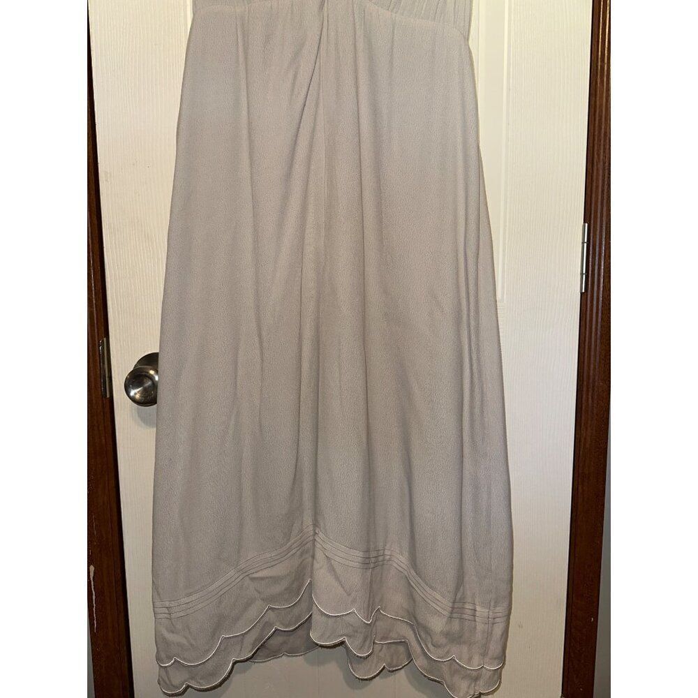 NWT Elliatt Halter Scallop‎ Midi Gray Elation Dress Size Large - Picture 9 of 16