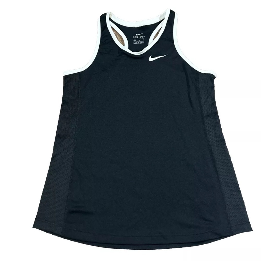 Nike Dri-Fit Activewear Racerback Tank Top Youth Girl's XL  Black 836318 EUC