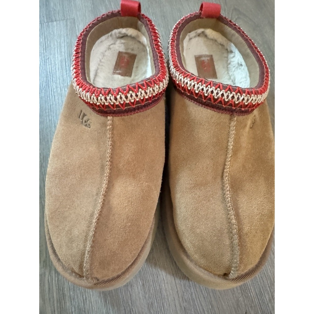 UGG Men's‎ Slippers Size 10 Shearling Lined Suede Brown Tasman Style