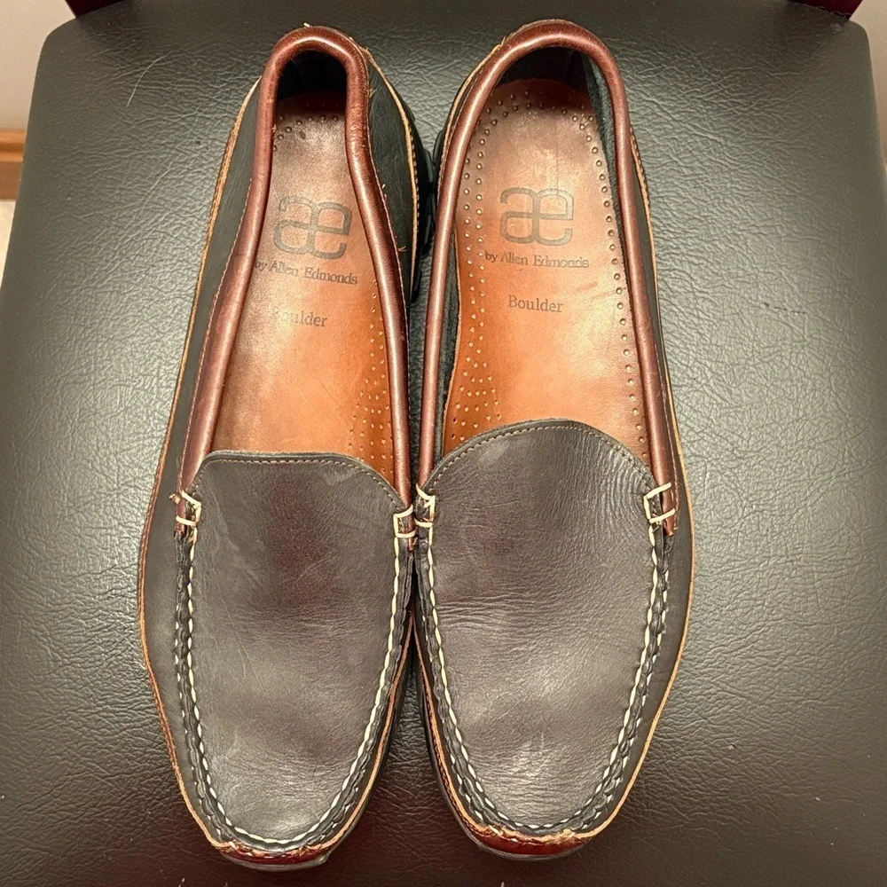 Allen Edmonds Black and Brown Loafers - Picture 3 of 5