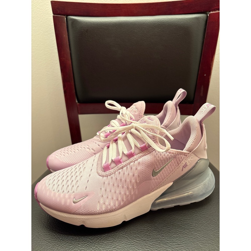 Nike Air Max 270 Women Pink White Athletic Sneakers Shoes Size 6Y 7.5 Women’s