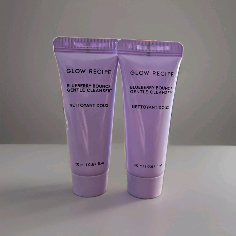 2X GLOW RECIPE Blueberry Bounce Gentle Cleanser – 20 ml / 0.67 oz | NEW