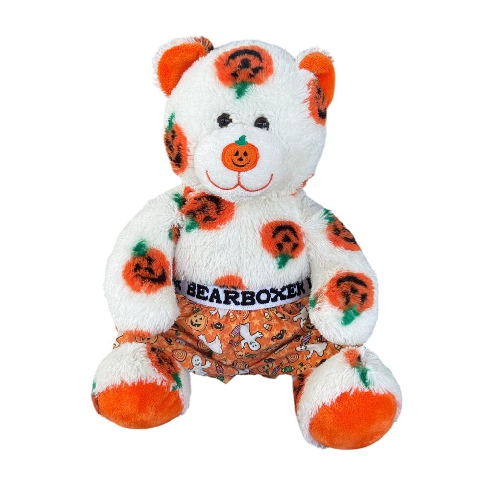 Build-A-Bear Pumpkin Nose Teddy Bear With Bearboxer Shorts Halloween 16"
