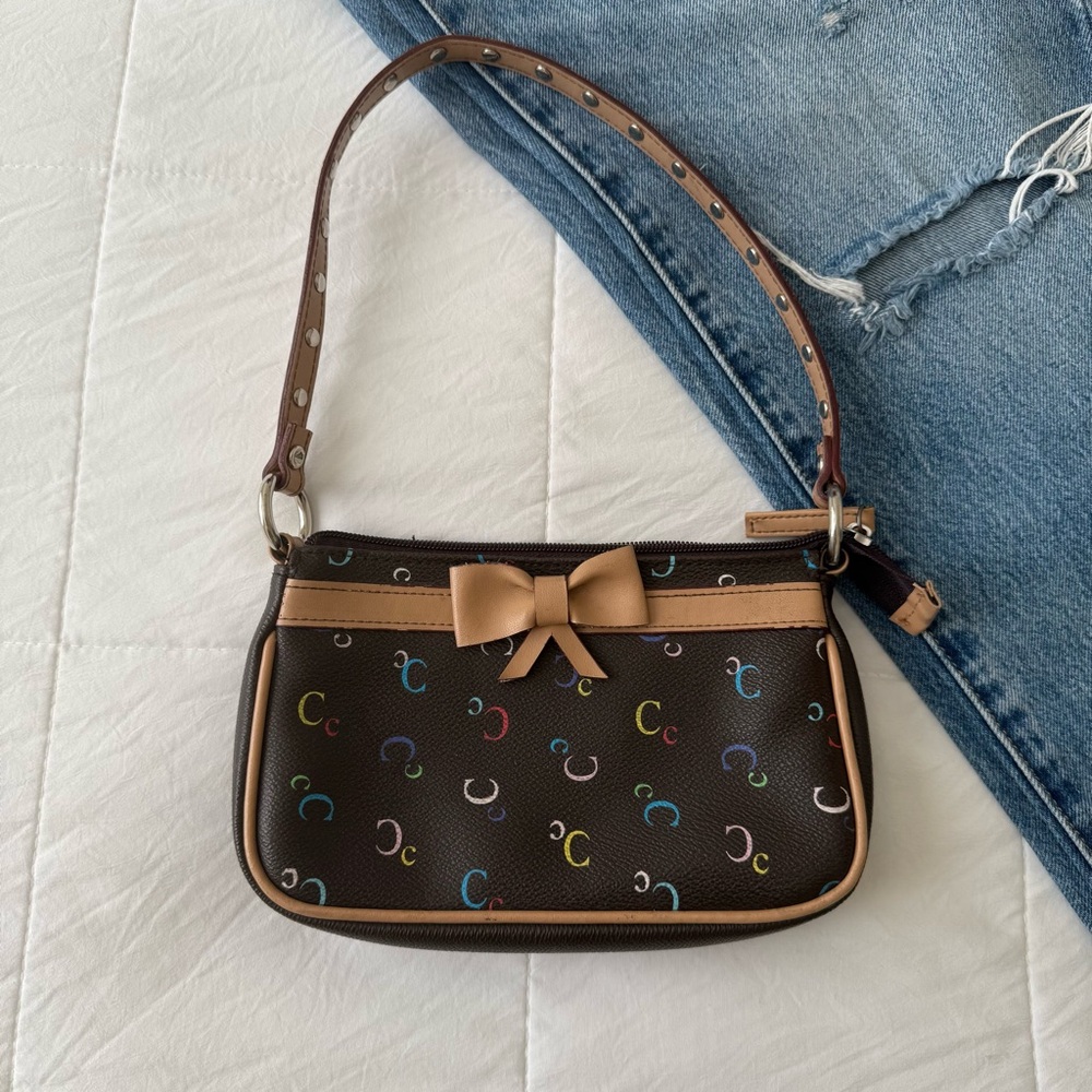 Limited too Shoulder Bag Brown and Tan‎ Vintage