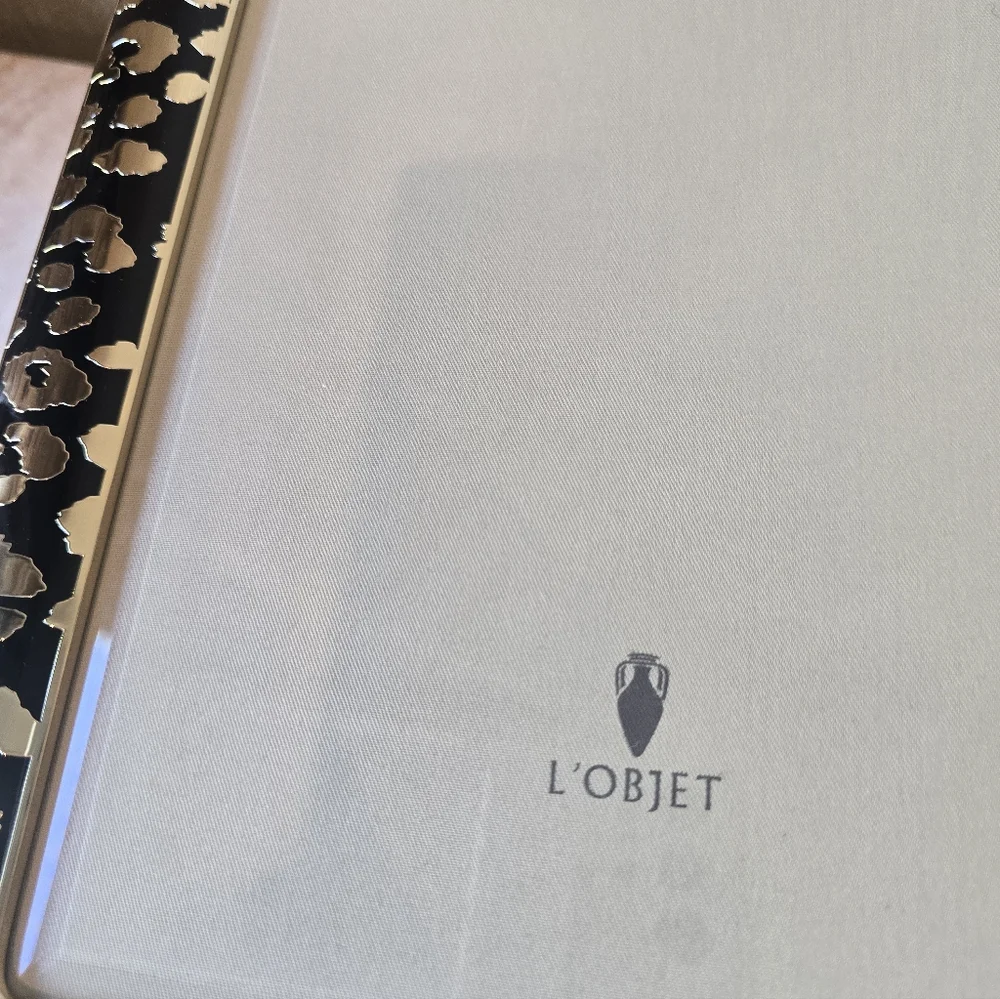 L'Objet Leopard Frame 4x6 Lobjet Leopard Picture Frame 24 Karat Gold Plating - Picture 12 of 16