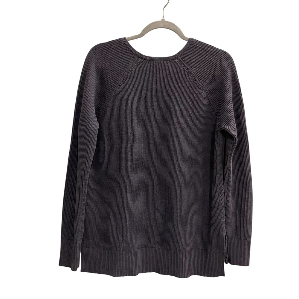 ATHLETA Hanover Refined V-Neck Sweater Dusk Violet Size Small - Picture 4 of 8