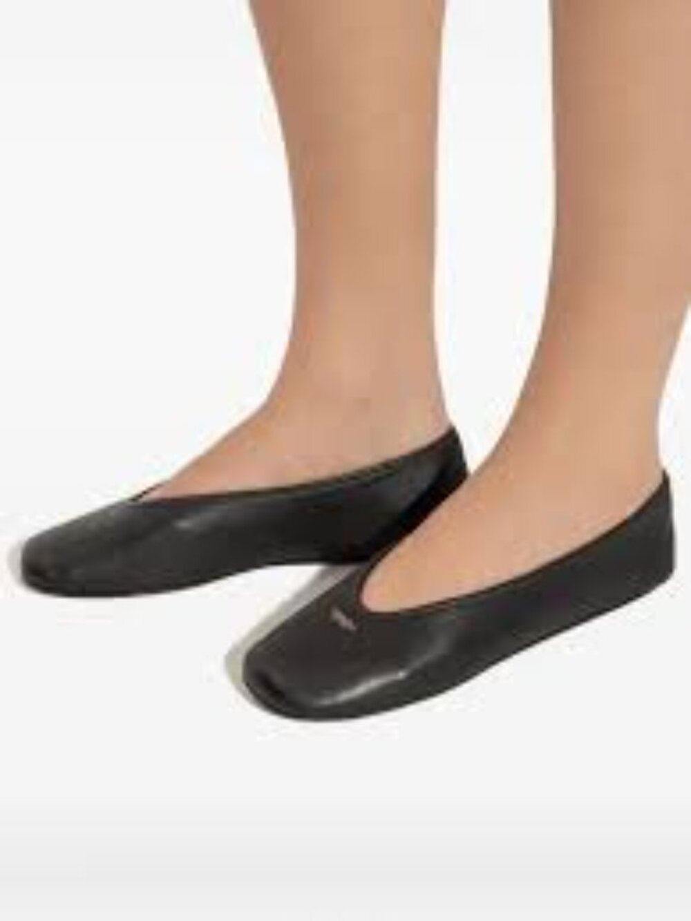 Coach Bonnie Ballet Black Leather & Patent Toe Ballet Flats Size 7