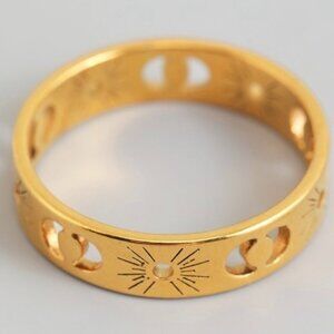 1 LEFT!! SANSA GOLD MOON RING