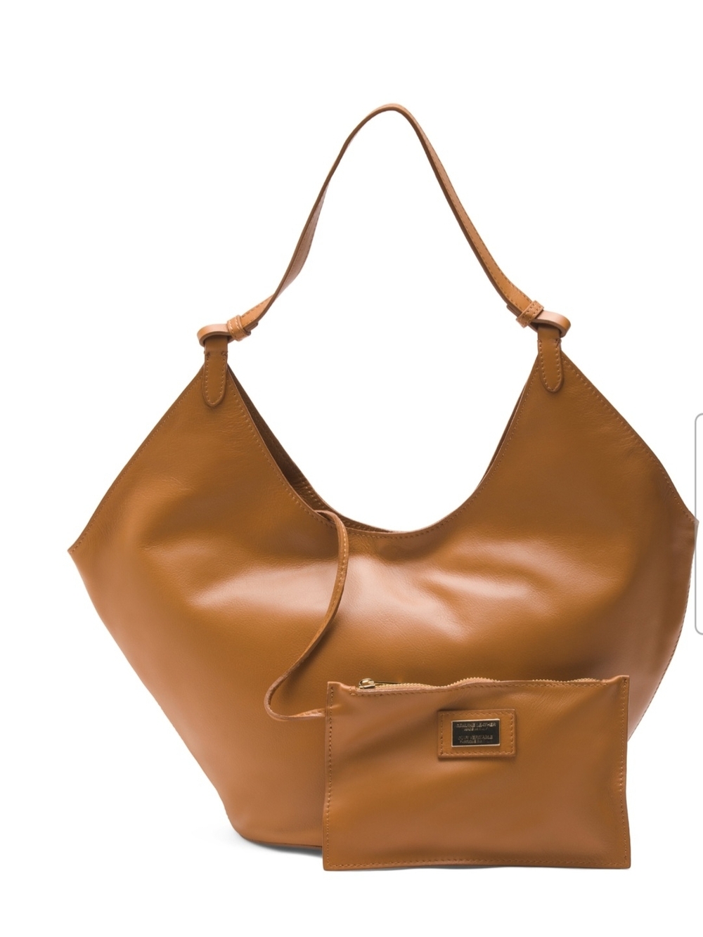Viola Castellani "Ciao!" Made in Italy Genuine Leather Hobo Bag & Pouch -  NWT