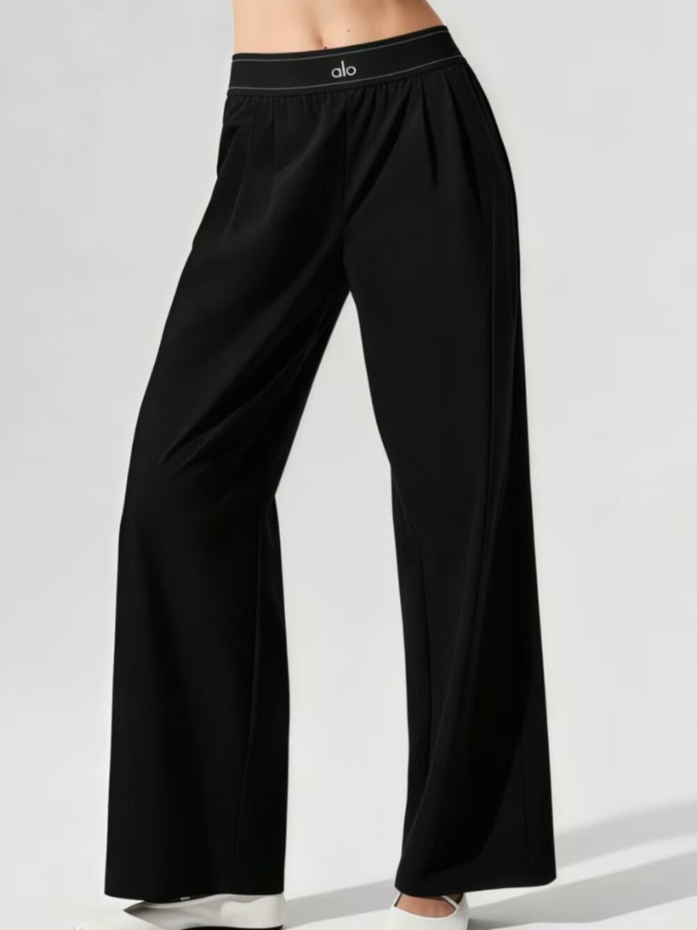 Alo Yoga Black Suit Up Trouser⭐Sz M-L💎Regular