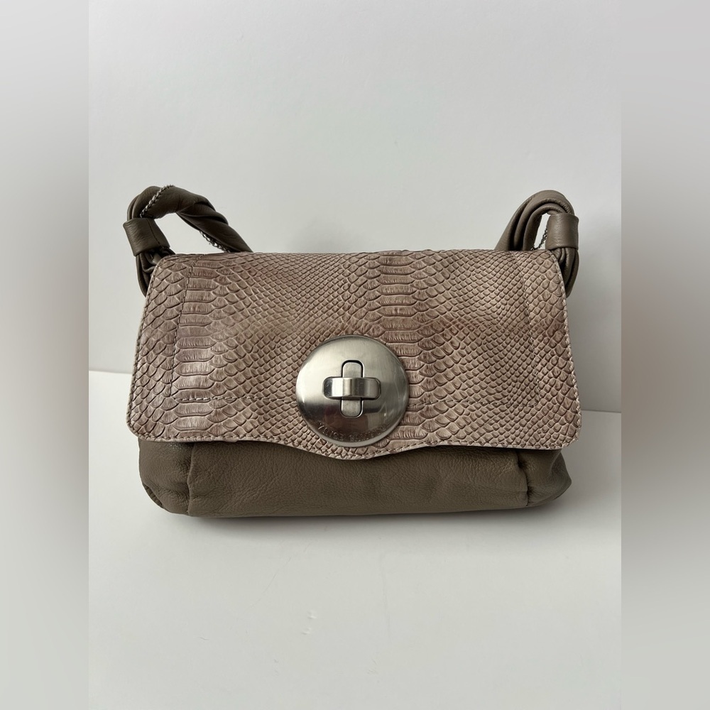 Vince Camuto Crocodile Embossed Shoulder Purse