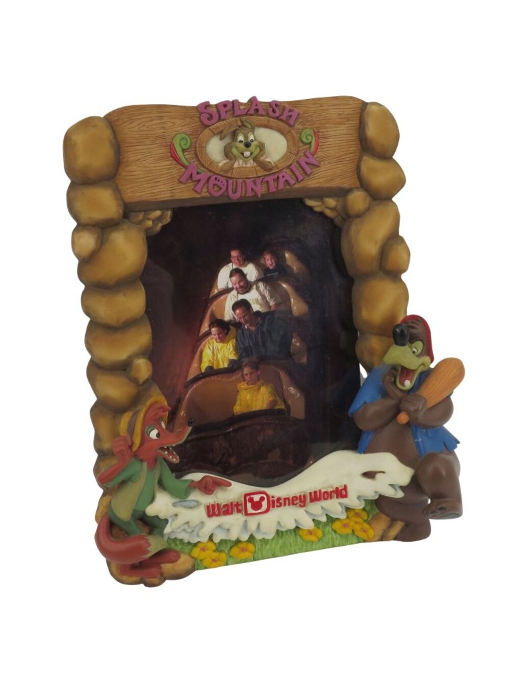 VTG Walt Disney World Splash Mountain 3D Tabletop Picture Frame Amusement Park