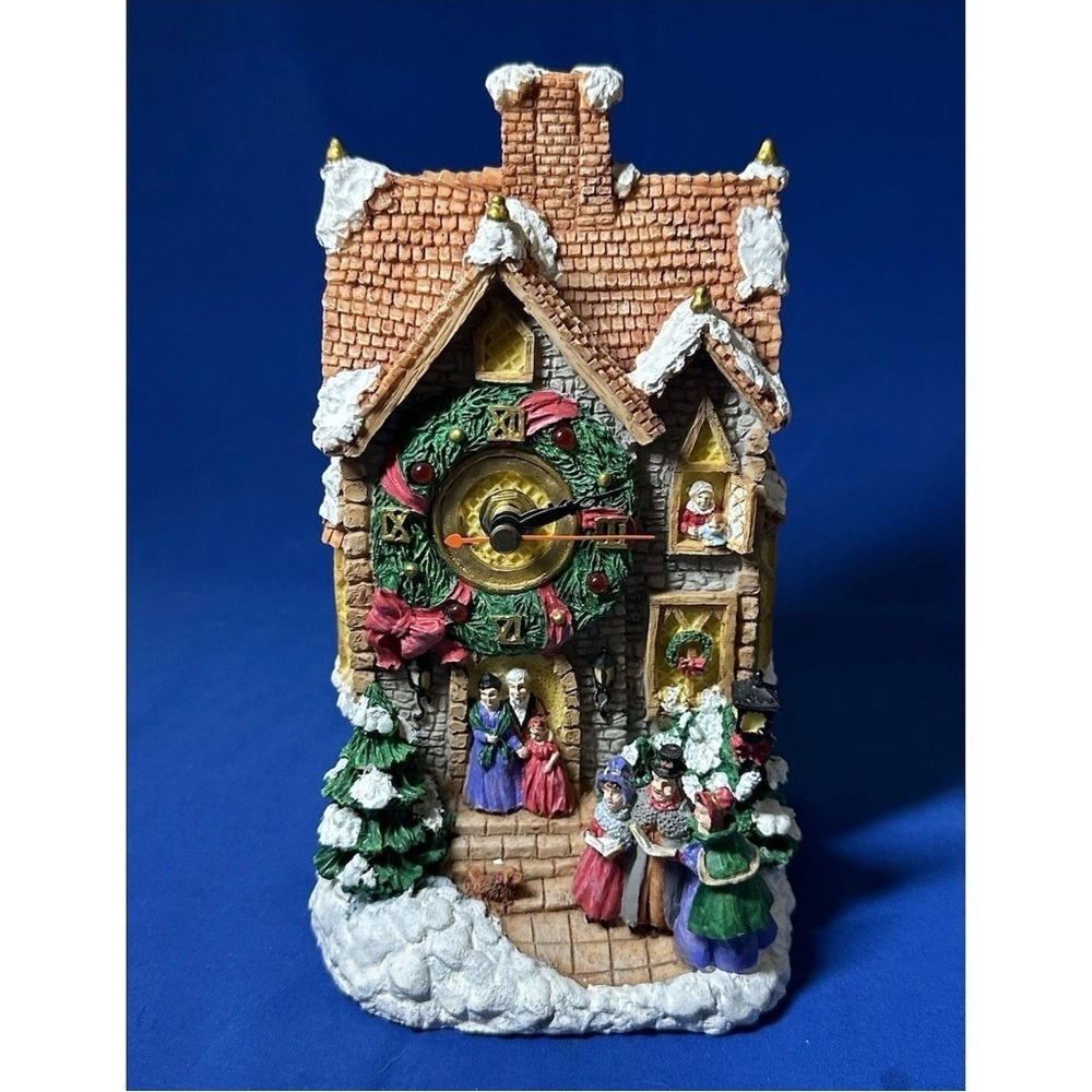 Vintage Christmas Decor Avon Figurine Holiday Decor Gift Ideas Decorative Clock
