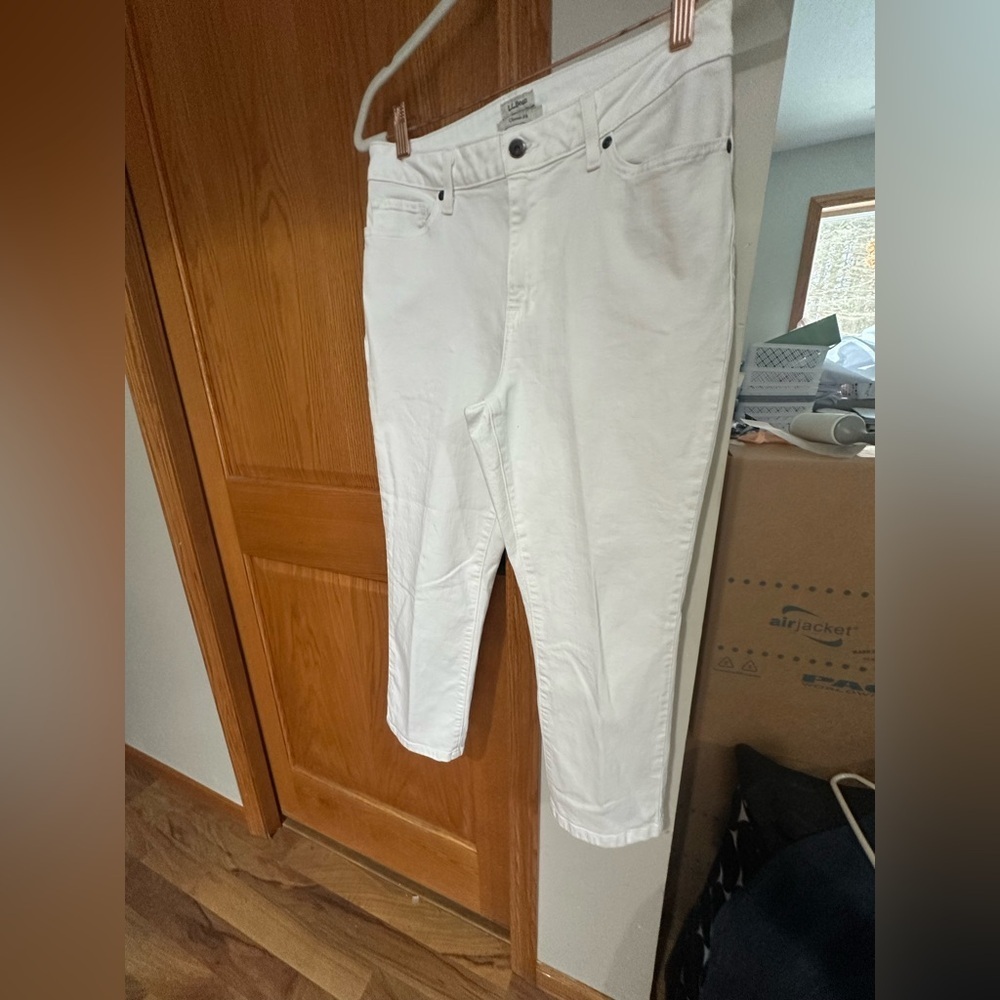 L.L. Bean Women's White Jeans