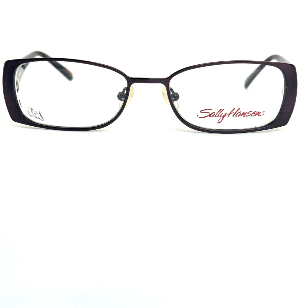 Sally Hansen Eyeglasses Frame Women Always Amethyst Rectangle 51-17-135‎ H14984