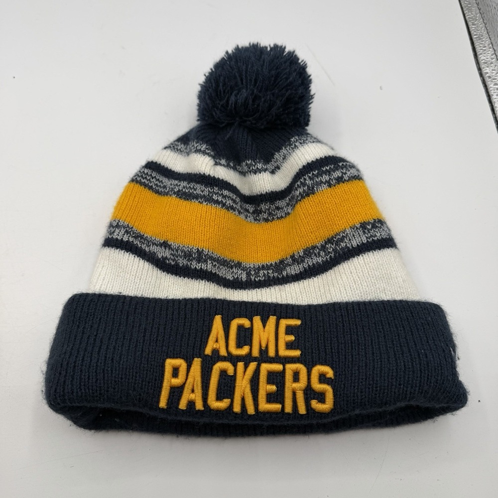New Era ACME Green Bay Packers Beanie YOUTH Hat Cap NFL Throwback Knit Winter
