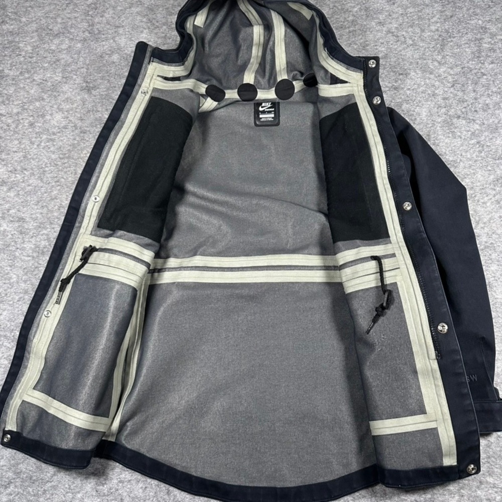 Nike Sportswear Jacket Mens S Black Good NSW M-65 Field Hooded Tech Utility - Picture 3 of 8