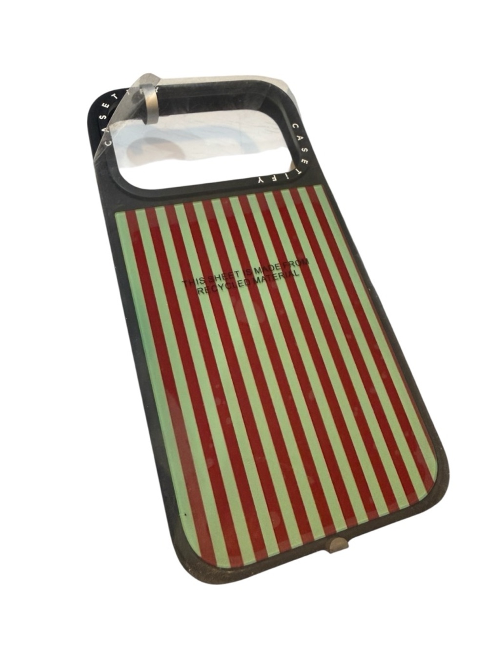 Casetify Vertical Stripe Hard Case in Burgundy & Mint Green NWT I phone 17 pro - Picture 4 of 6