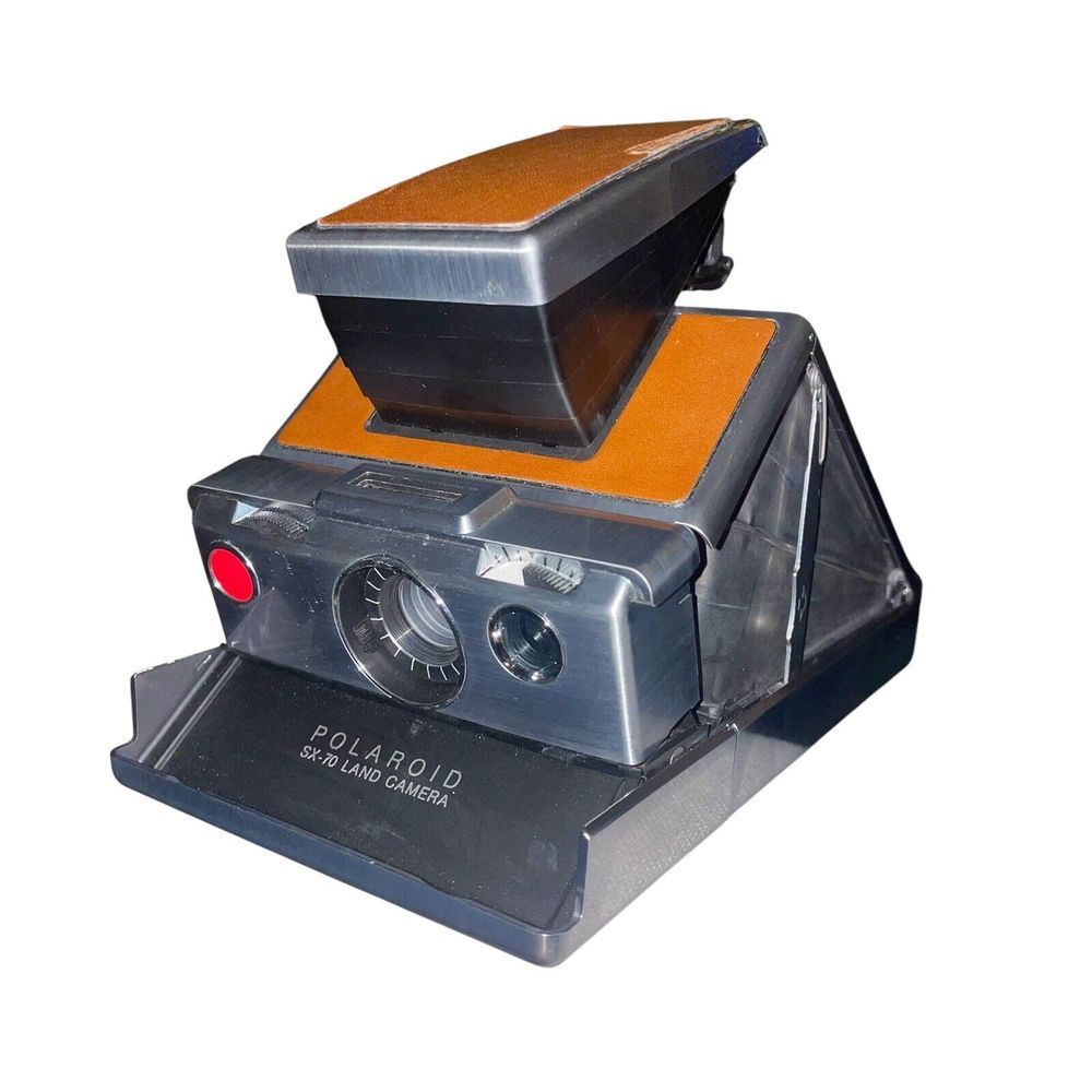 Vintage Polaroid SX-70 Land‎ Camera Instant Film Camera Flash and Case Untested