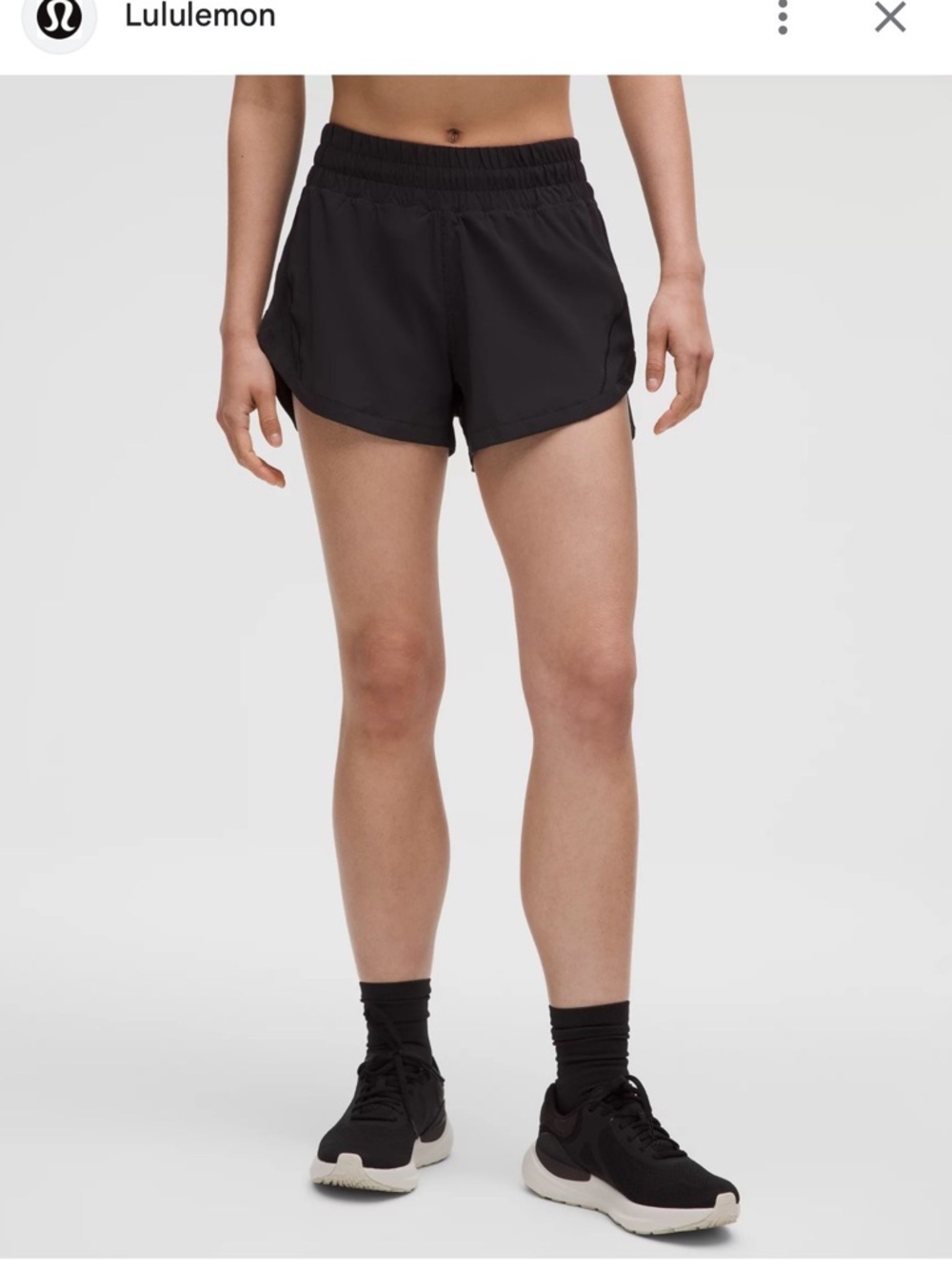 lululemon athletica Black Women's Athletic Running Shorts