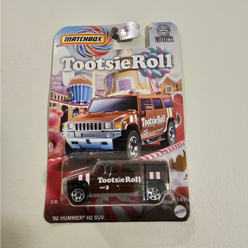 Matchbox Hummer H2 SUV Tootsie Roll Candy Series Themed Collectible Truck 🆕