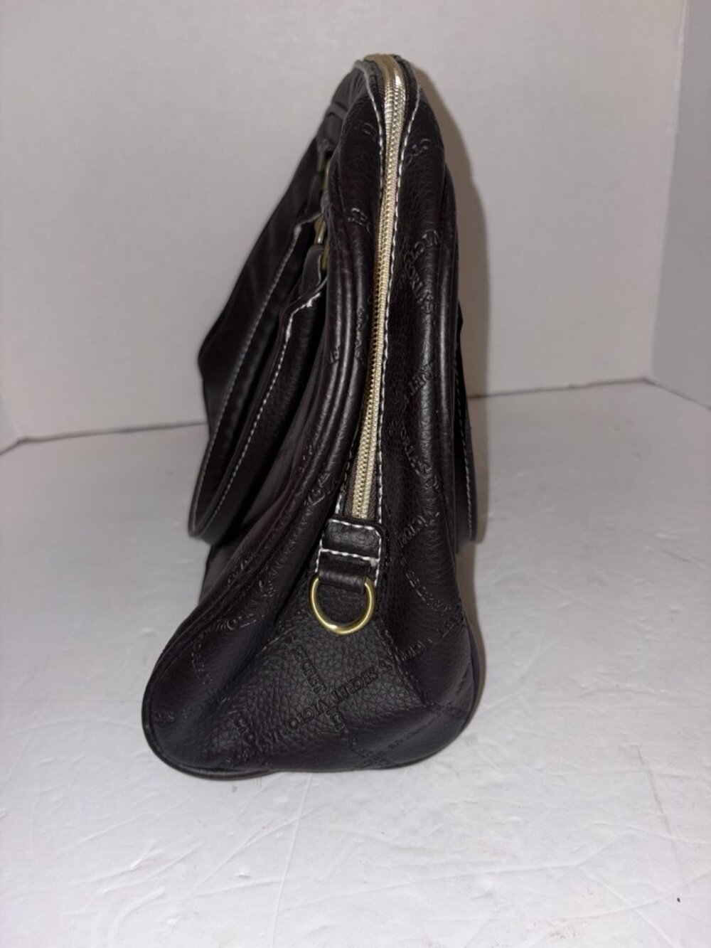 Victoria Secret Black Signature Handbag White Trim 200705FJD/HB2 - Picture 9 of 10