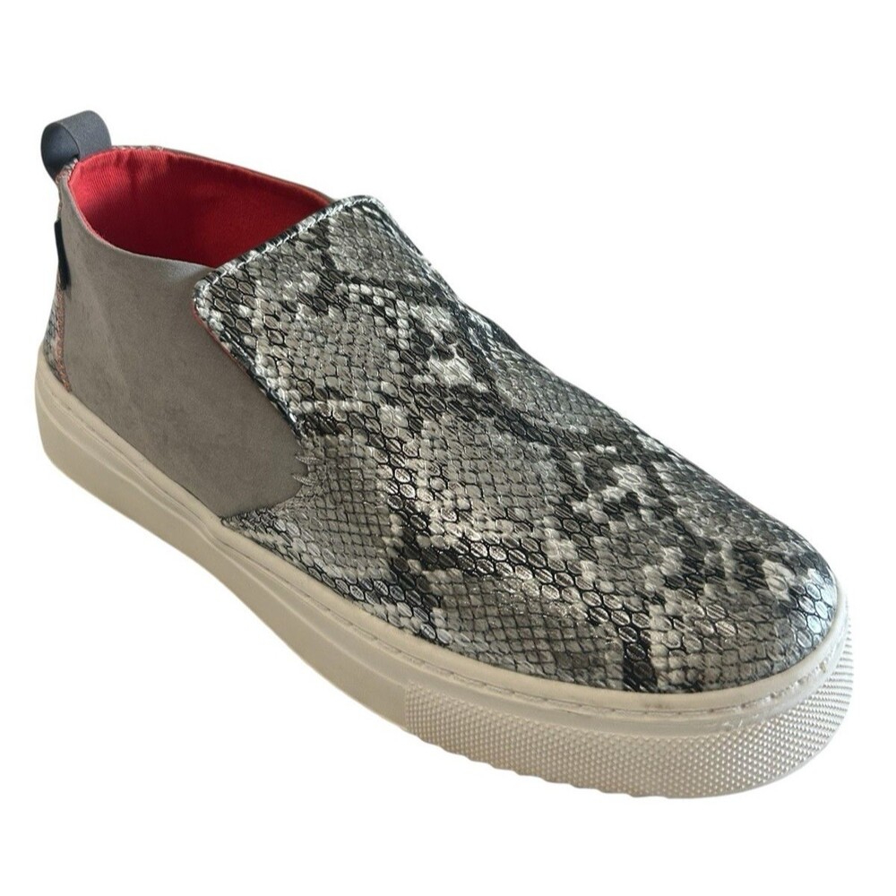 Hey Dude Peyton Women's Size 9  Snake Grey Metallic Slip-On Ankle Comfort Shoes
