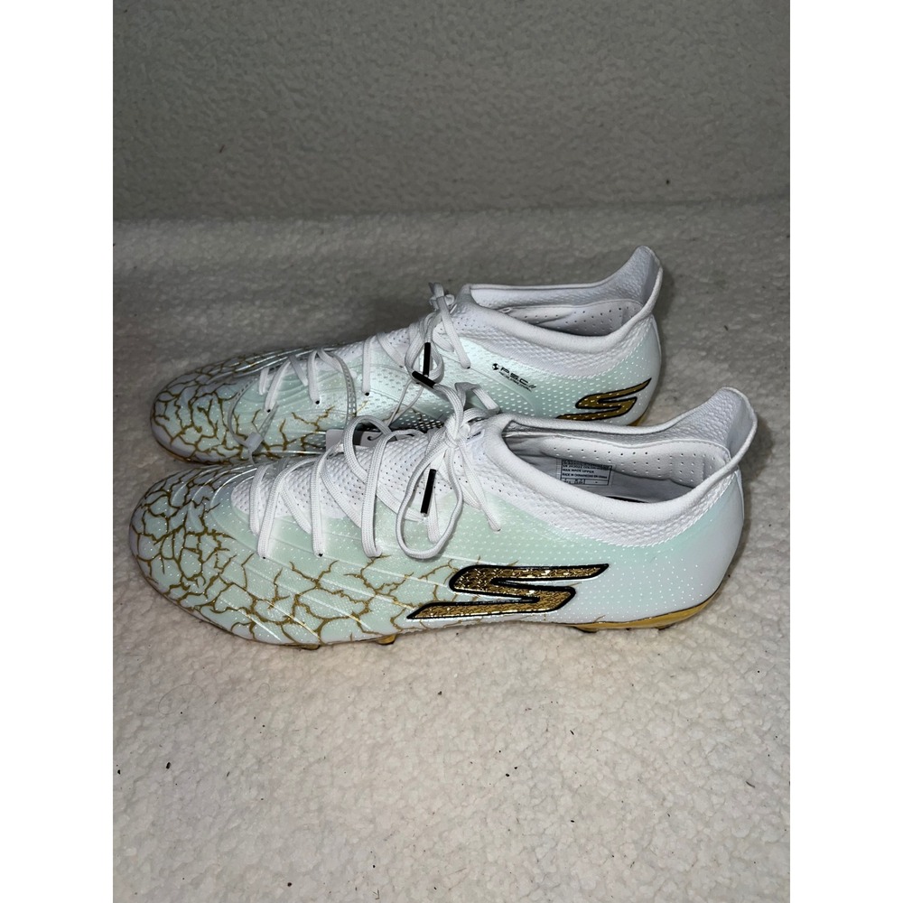 NWT Skechers SKX_01 Hyper Burst Pro Soccer Cleats Mens 13 White Gold 252021 WBGD