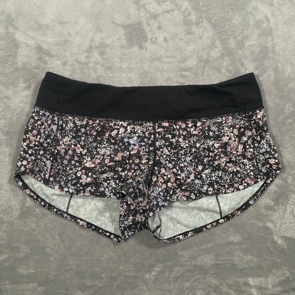 Lululemon Speed Up Shorts 8 Floral Spritz Running Lined Outdoor Performance