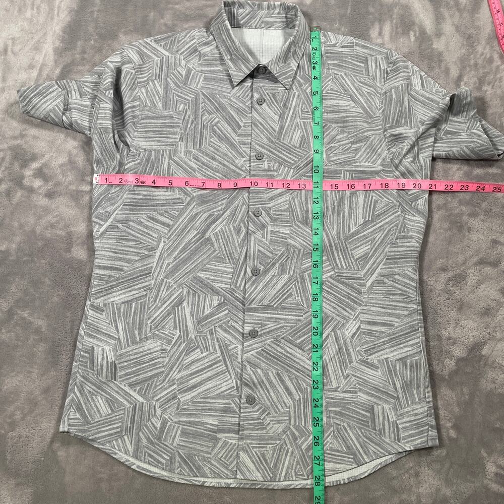 Lululemon Shirt Men Medium Airing Easy Breathable Quick Dry Smart Casual Stretch - Picture 4 of 5