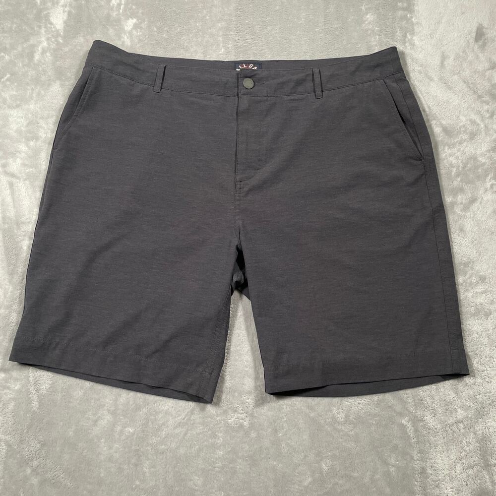 Faherty All Day Shorts Mens 38 Grey Drawstring Smart Casual Basic Everyday