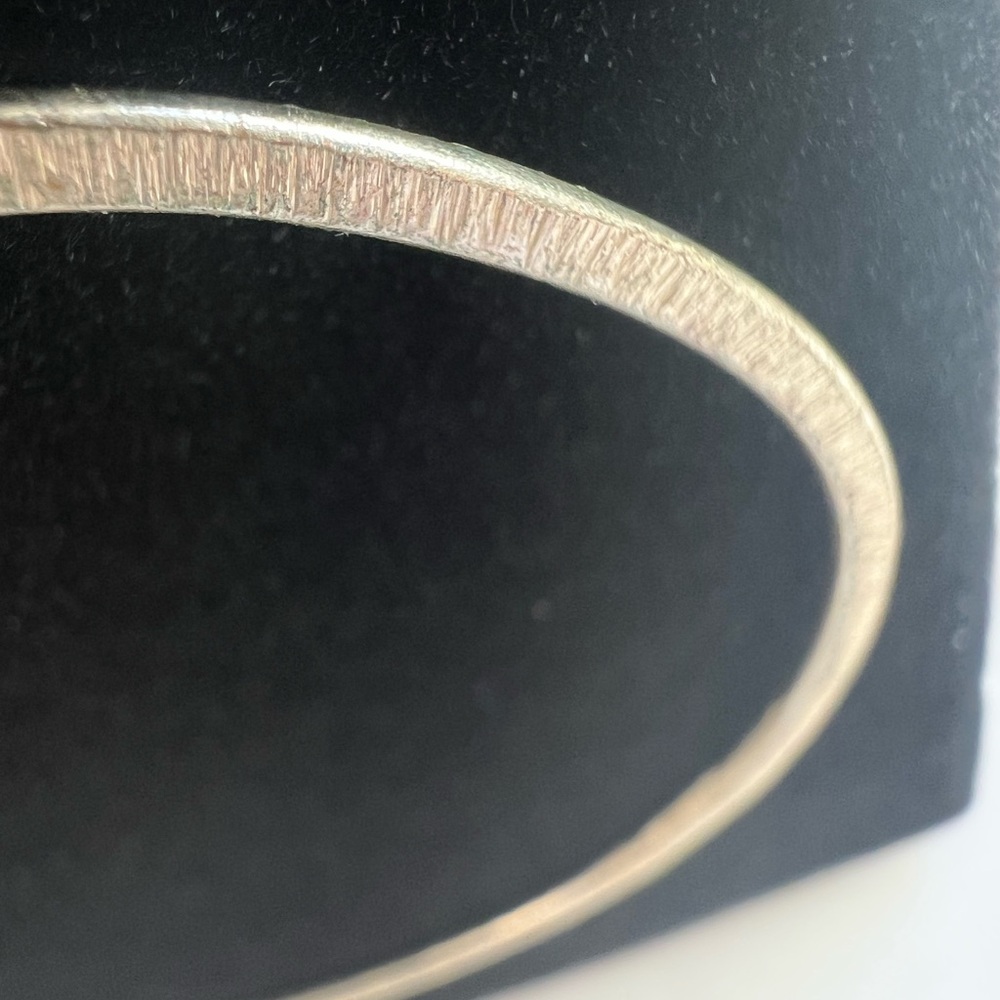 Handmade Large Gold Hoop Earrings with Brown Leather Hooks - Picture 4 of 4