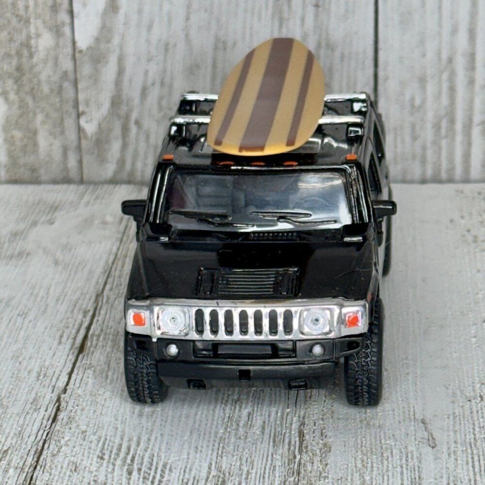 Kinsmart 2005 Hummer H2 SUT Black - 5097D - 1/40 scale Diecast Model Toy Car Tru - Picture 2 of 9