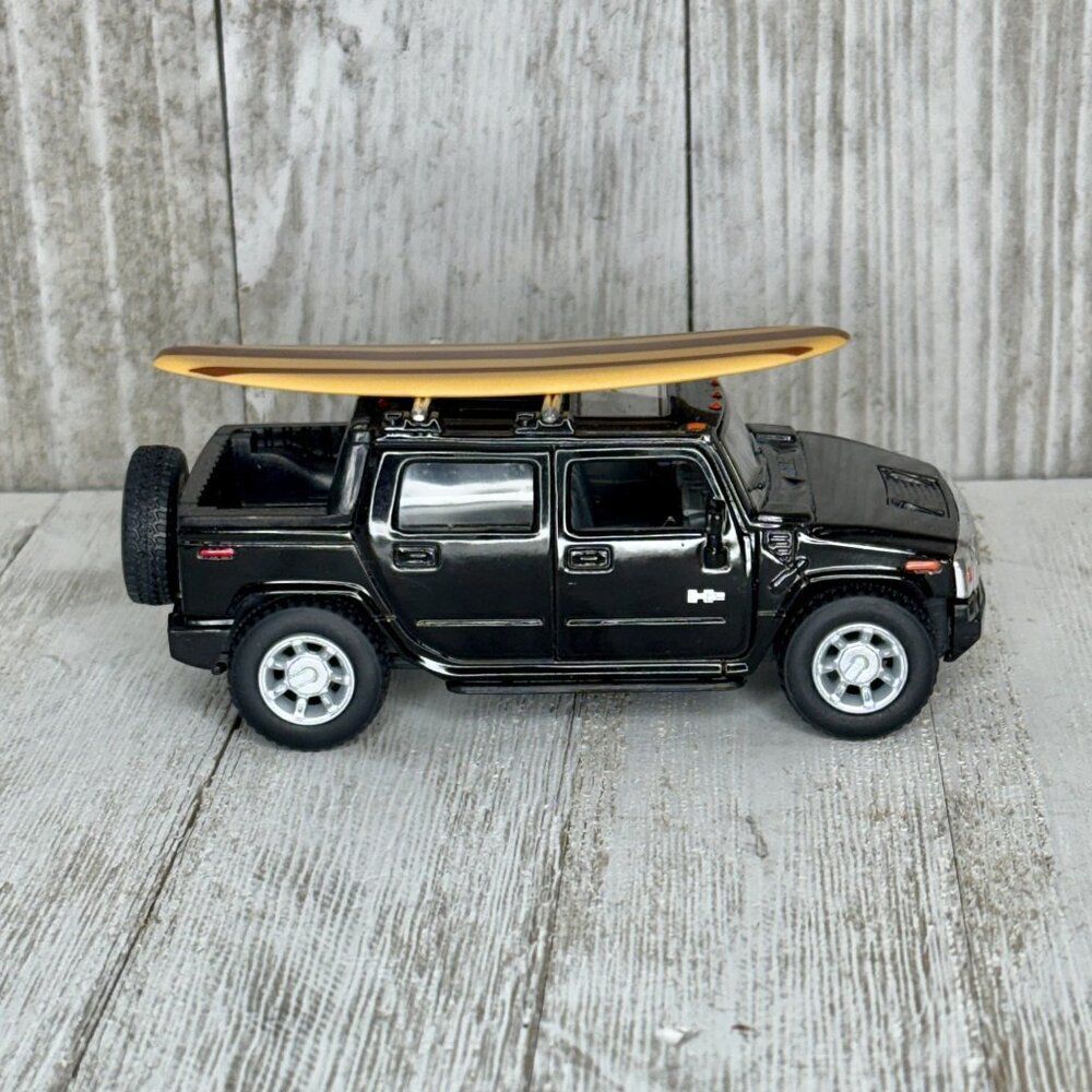 Kinsmart 2005 Hummer H2 SUT Black - 5097D - 1/40 scale Diecast Model Toy Car Tru - Picture 3 of 9