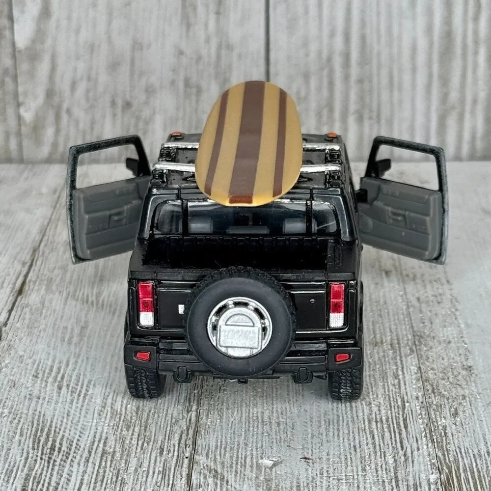 Kinsmart 2005 Hummer H2 SUT Black - 5097D - 1/40 scale Diecast Model Toy Car Tru - Picture 5 of 9