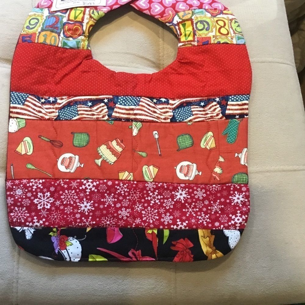 3/$25 or $12 ea.  NWT I Spy Hand Crafted Quilted Reversible Baby Bib