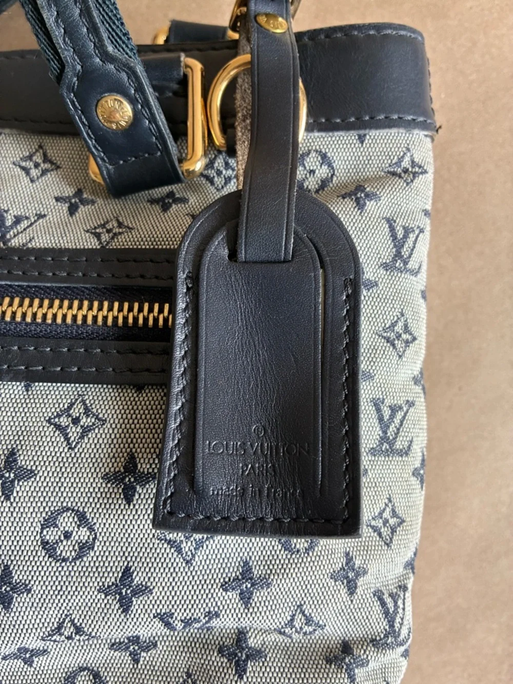 Louis Vuitton Blue Monogram Lin Lucille PM Bag - Picture 6 of 15