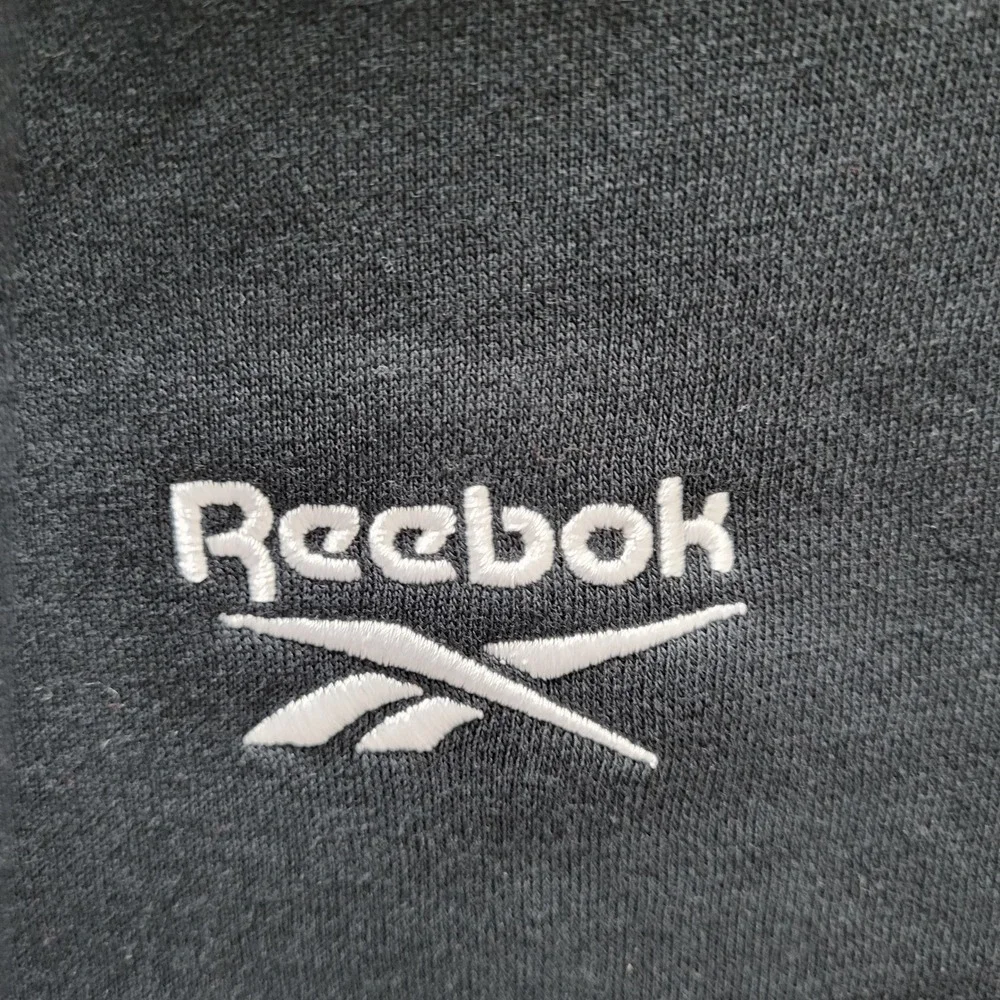 Reebok Identity Small Logo Fleece Hoodie Black‎ Men's Size M NWT Pockets - Picture 6 of 6