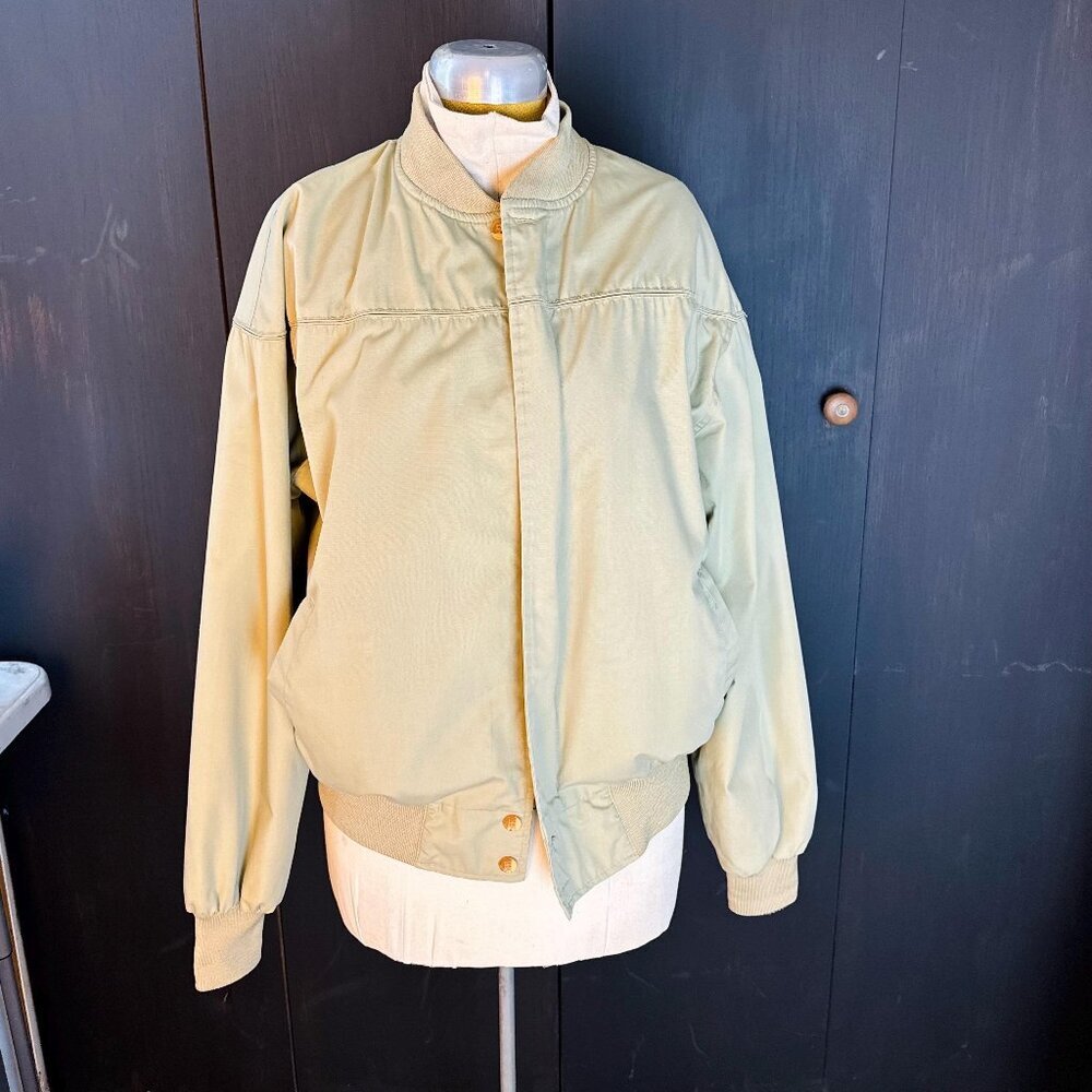 Field &‎ Stream Mens Large Khaki jacket light plaid outerwear coat windbreaker