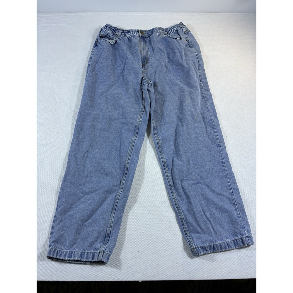 Vintage Casual Joe Jeans Men's 42M Blue Denim Elastic Waist‎ Comfort Fit Pants