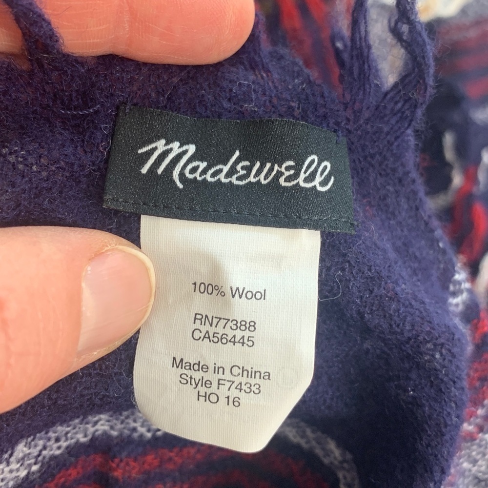 Madewell plaid wool scarf - Picture 2 of 8
