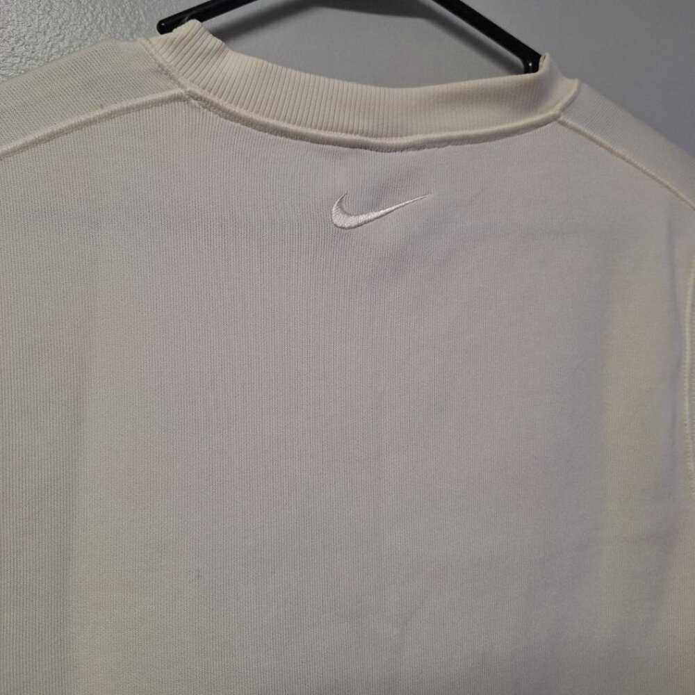 Nike Dri Fit Pullover Vest Off White Mens Large‎ Gold Preppy Club - Picture 5 of 9