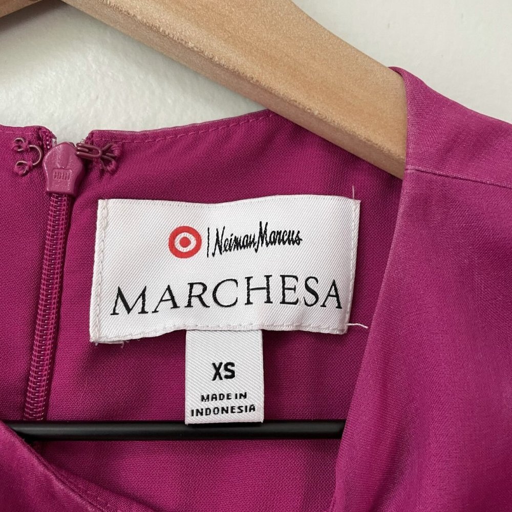 Marchesa for Neiman Marcus x Target Fuchsia Silk P - Picture 4 of 7