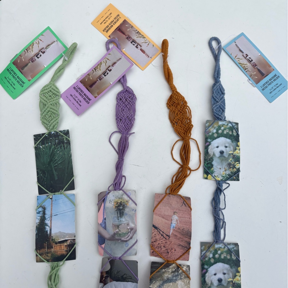 NWT Macrame Instax Photo Holder - Picture 4 of 10