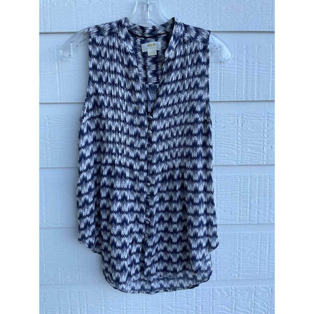MAEVE by Anthropologie purple geo sleeveless tank XS
