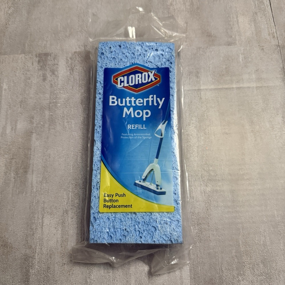 Clorox Butterfly‎ Mop Refill Easy Push Button Replacement