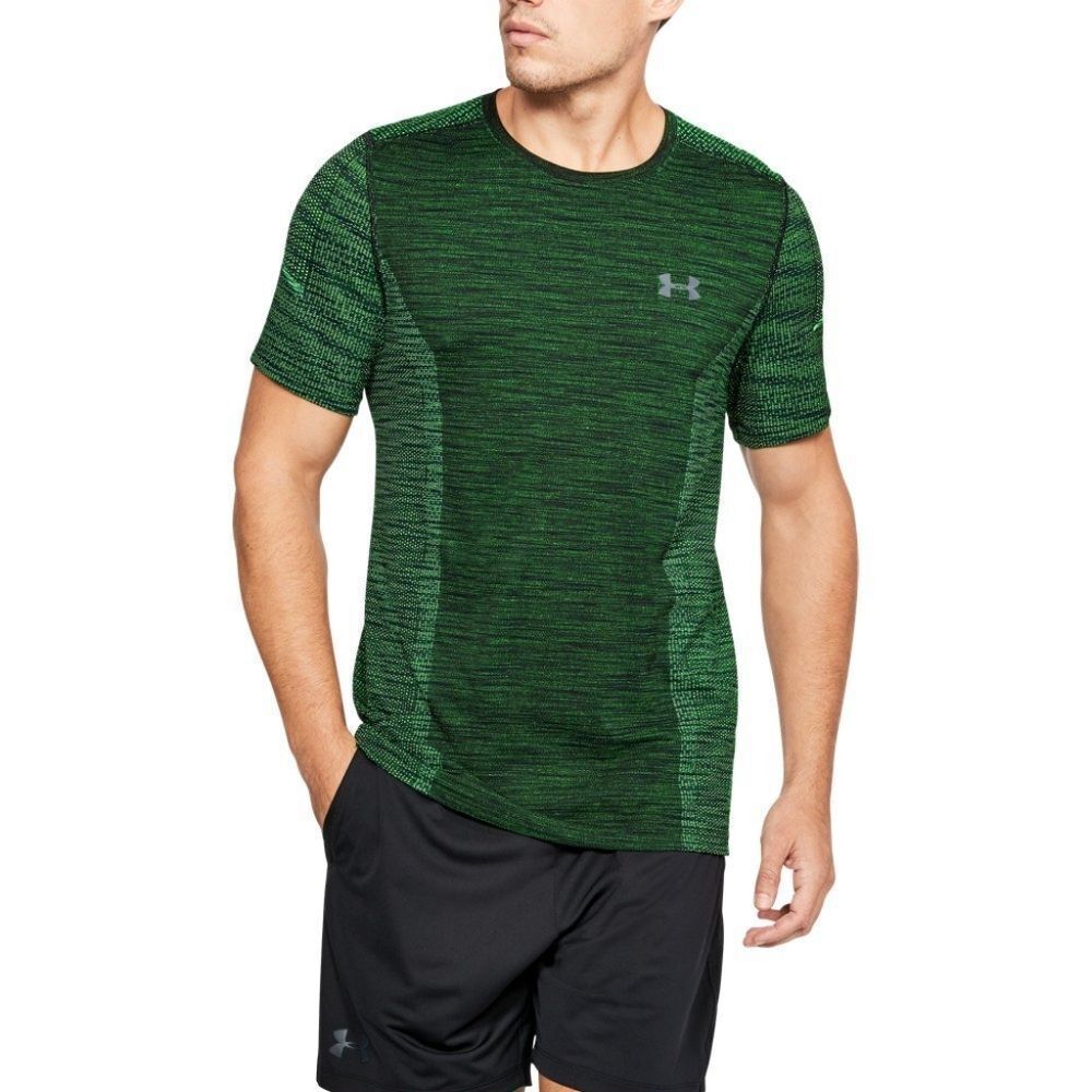 Under Armour Men's ThreadBorne Green and Black Short Sleeve Tee