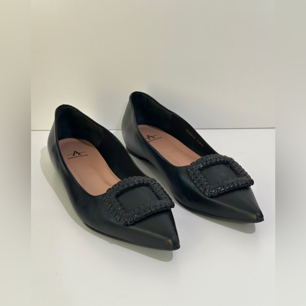 Aquatalia Women's JENA Ballet flat size 39.5 Preowned - Picture 2 of 12