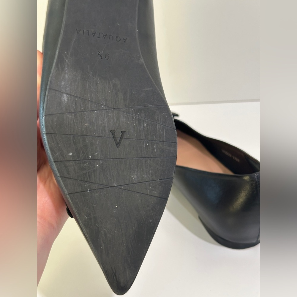 Aquatalia Women's JENA Ballet flat size 39.5 Preowned - Picture 3 of 12